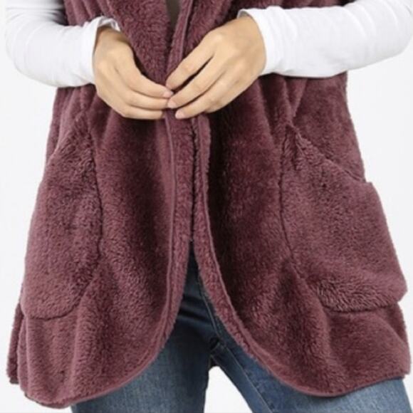 woman's fluffy hooded teddy‎ bear comfy - Picture 3 of 3